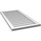 Ekena Millwork Vertical Surface Mount PVC Gable Vnt: Non-Functional, w/2"W x 1-1/2"H, Brickmould Frame, 20"W x 40"H GVPVE20X4002SN - alternate 3